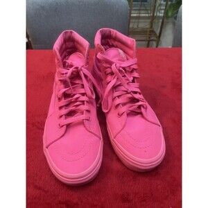 Vibrant Pink High-Top Vans Sneakers